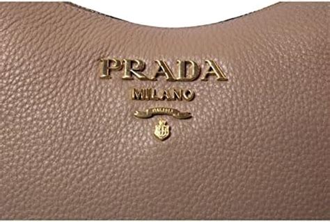 prada 1bc052|Prada Vitello Daino Tan Leather Shoulder Handbag with Silver .